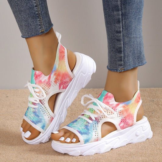 Lace-up Sandals Casual Mesh Shoes